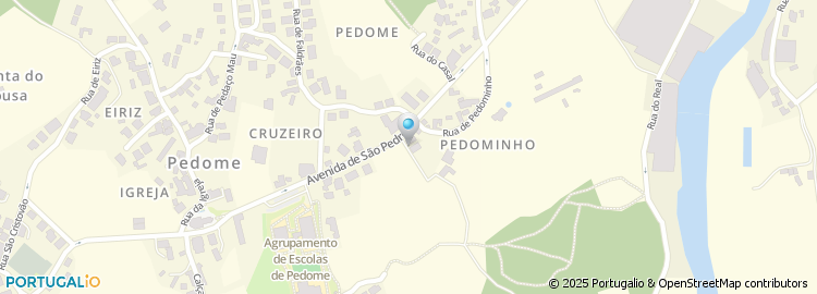 Mapa de Calçada de Pedominho