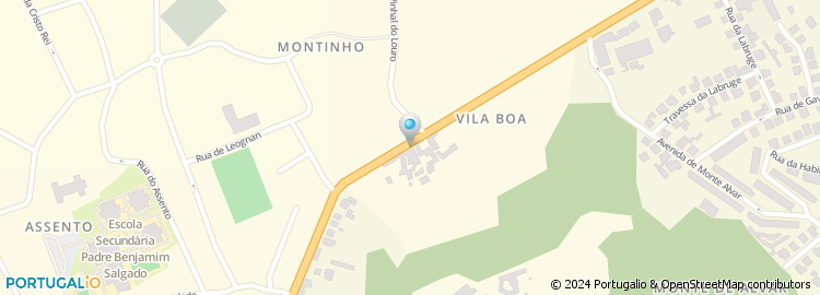 Mapa de Largo de Vila Boa
