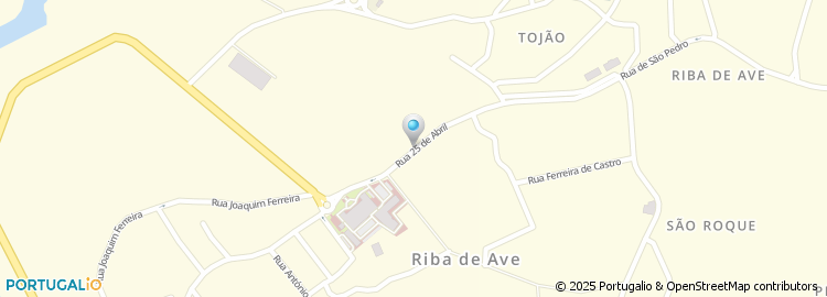 Mapa de Rua 25 de Abril