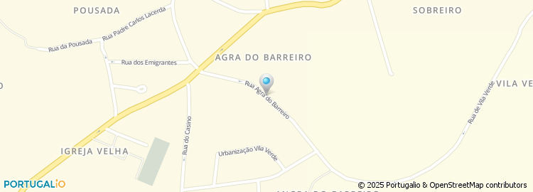 Mapa de Rua Agra do Barreiro