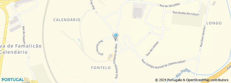 Mapa de Rua António Cerejeira da Silva