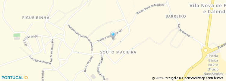Mapa de Rua António da Costa