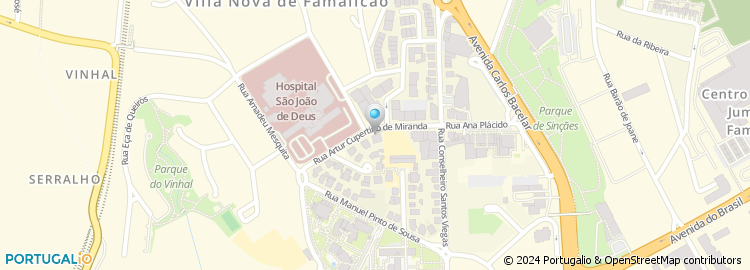 Mapa de Rua Artur Cupertino Miranda