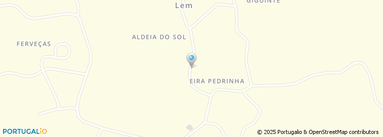 Mapa de Rua da Eira Pedrinha