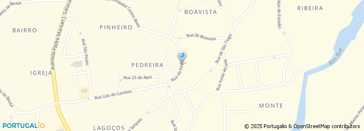 Mapa de Rua da Pedreira