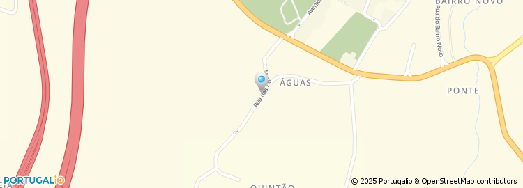 Mapa de Rua das Águas