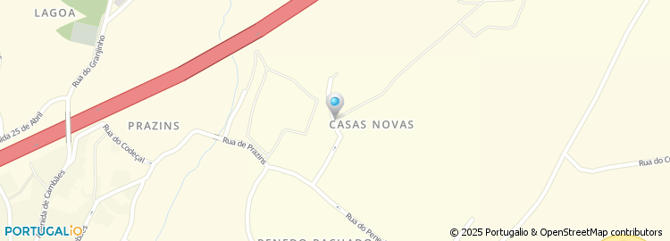 Mapa de Rua das Casas Novas