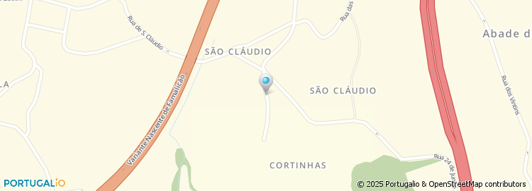 Mapa de Rua das Cortinhas