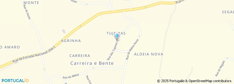 Mapa de Rua das Tojeiras