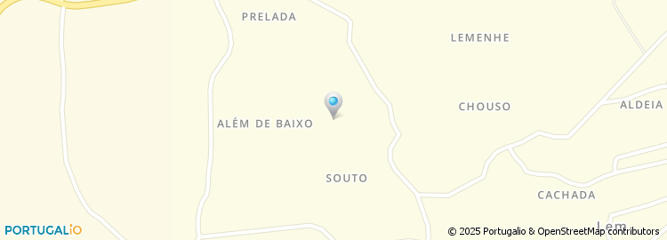 Mapa de Rua de Além de Baixo