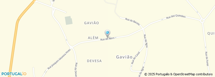 Mapa de Rua de Além