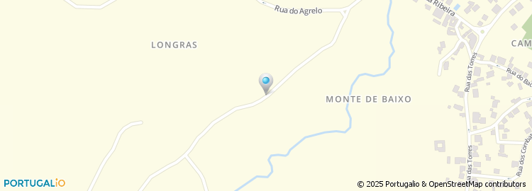 Mapa de Rua de Monte de Baixo