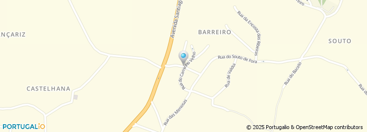 Mapa de Rua do Barreiro de Baixo