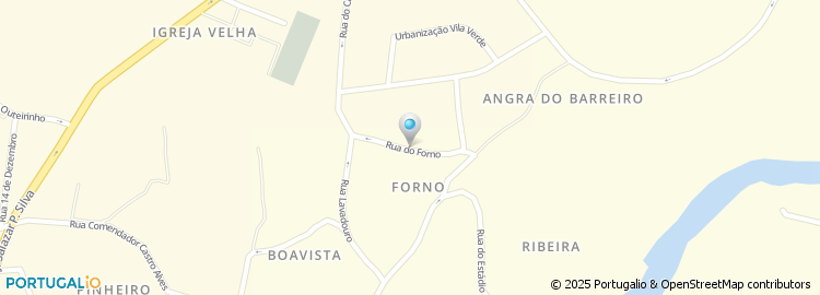 Mapa de Rua do Forno