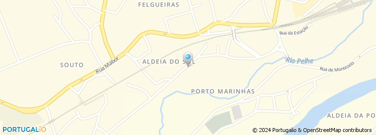 Mapa de Rua do Porto das Marinhas