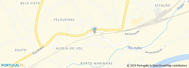 Mapa de Rua do Viaduto da Serra