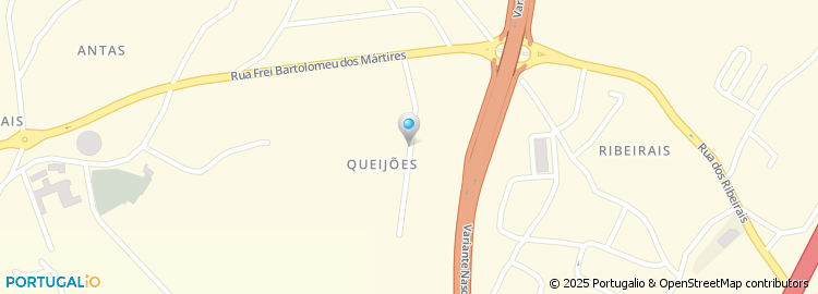 Mapa de Rua dos Queijões