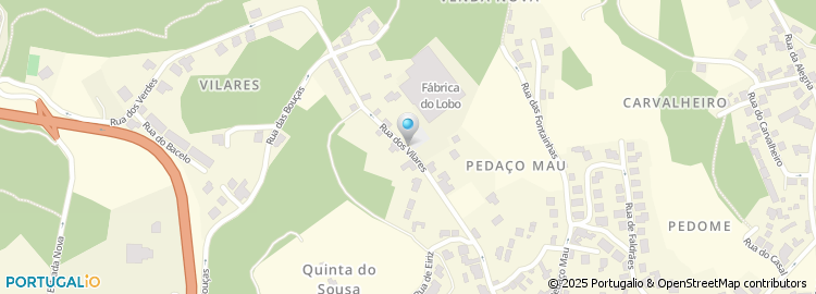 Mapa de Rua dos Vilares