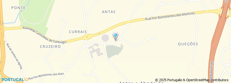 Mapa de Rua Frei Bartolomeu dos Mártires