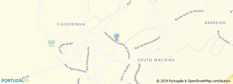 Mapa de Rua Joaquim Teixeira de Queirós