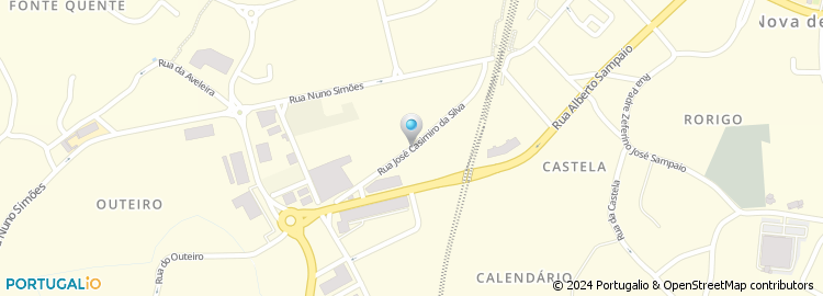 Mapa de Rua José Casimiro da Silva