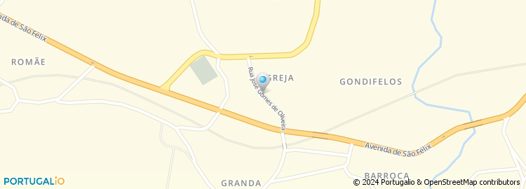 Mapa de Rua José Gomes Oliveira