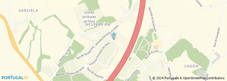 Mapa de Rua Monte de Nespereira