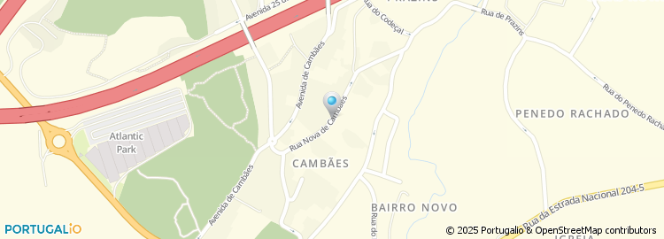 Mapa de Rua Nova de Cambães