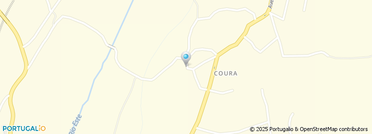 Mapa de Rua Nova de Coura