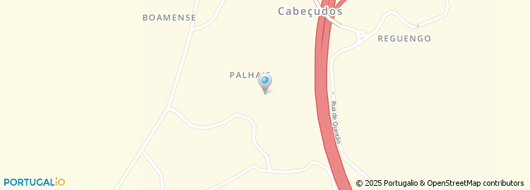 Mapa de Rua Nova de Palhais