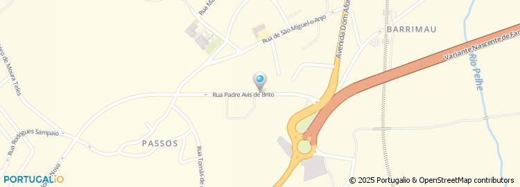 Mapa de Rua Padre Avis de Brito