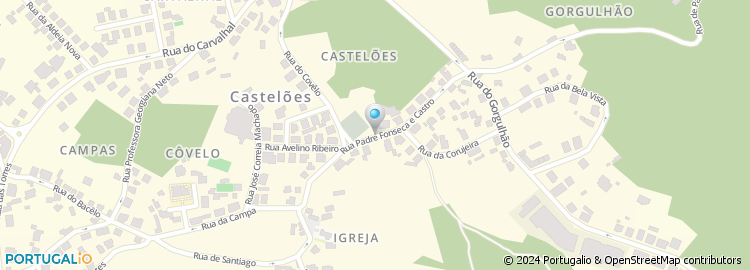 Mapa de Rua Padre Fonseca e Castro