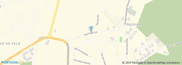 Mapa de Rua Padre Luz