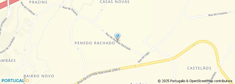 Mapa de Rua Penedo Rachado