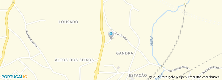 Mapa de Travessa da Gandra