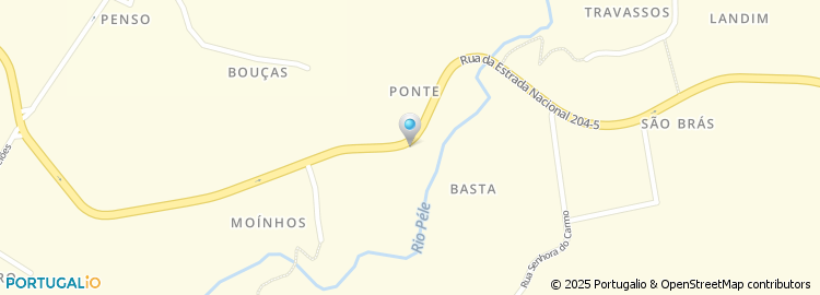 Mapa de Travessa da Ponte