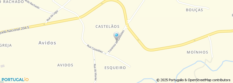 Mapa de Travessa de Castelãos