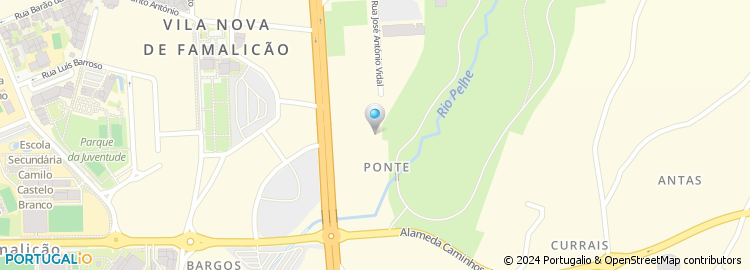 Mapa de Rua António Ferreira de Matos
