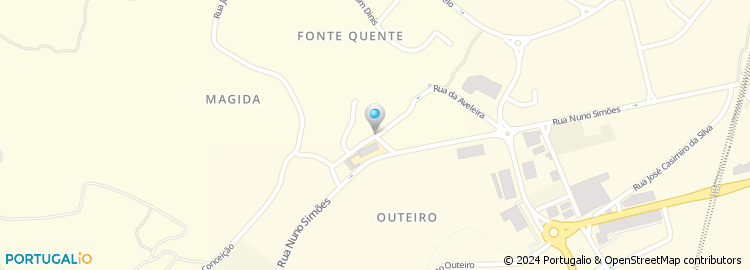 Mapa de Rua Teixeira Gomes
