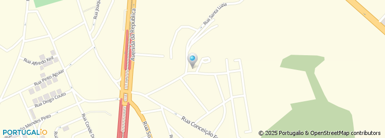 Mapa de Rua do Bairro de Miraporto