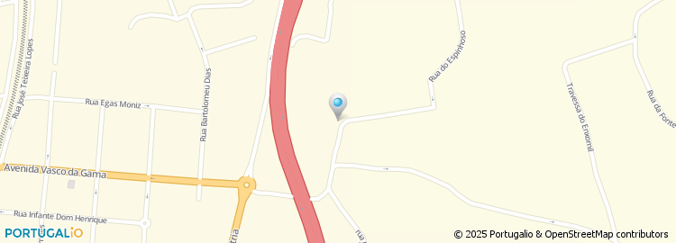 Mapa de Rua de Vila Nova da Telha