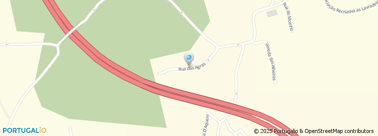 Mapa de Rua dos Agras das Alheiras