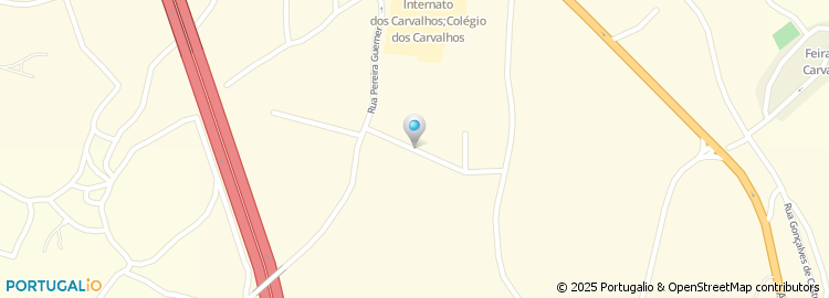 Mapa de Rua dos Missionários Claretianos