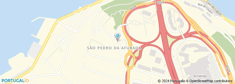 Mapa de Rua Martir São Sebastião