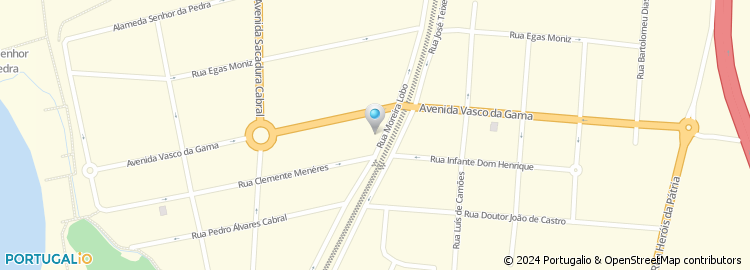 Mapa de Rua Moreira Lobo