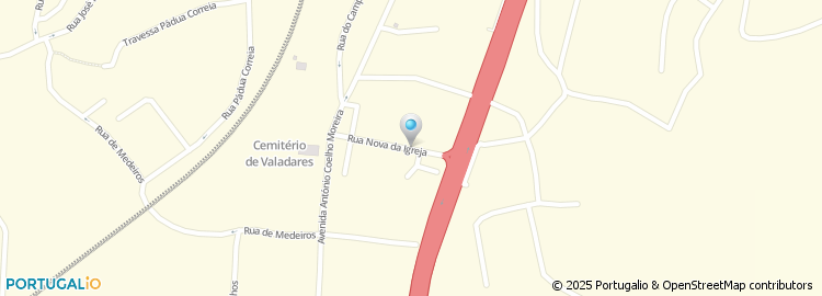 Mapa de Rua Nova da Igreja