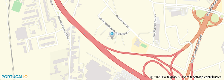 Mapa de Rua Professora Albertina Lopes de Almeida