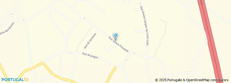 Mapa de Rua Santos Pousada