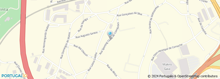 Mapa de Rua Sporting Clube Coimbrões