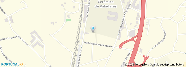 Mapa de Travessa da Fábrica da Cerâmica